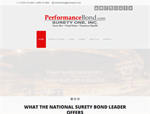 Tablet Screenshot of performancebond.com